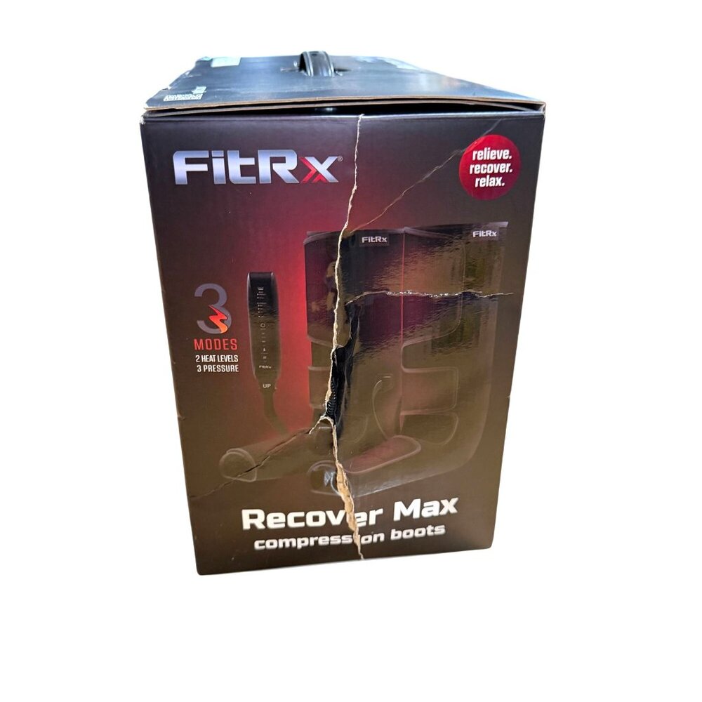 FitRX Recover Max Compression Boots NEW Heated Therapy Remote 3 Modes - Picture 3 of 7